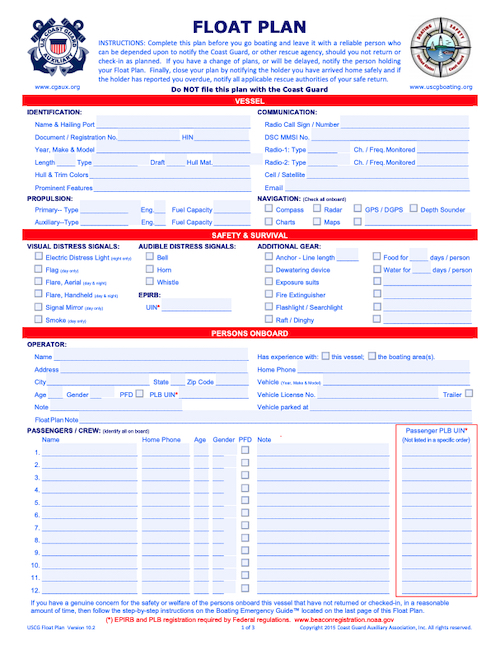 For the most current information about a financial product, you should always check and confirm accuracy with the offering financial institution. What Should Be Included On A Float Plan Discover Boating