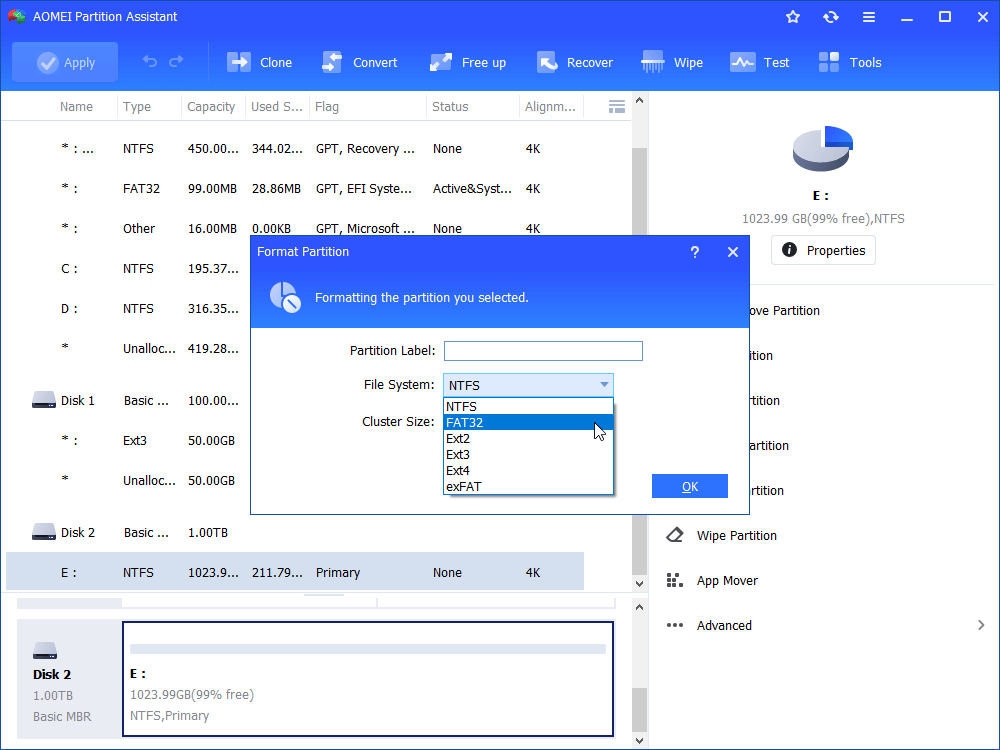 Even when the volume is larger than the 32gb limit imposed by windows. The Best Fat32 Format Gui Free Download