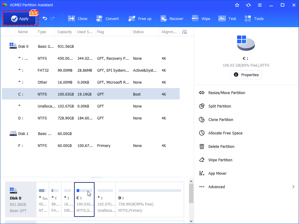 Size of Available Shrink Space in MB 0 (4) Size of Available Shrink Space in MB 0 (4)