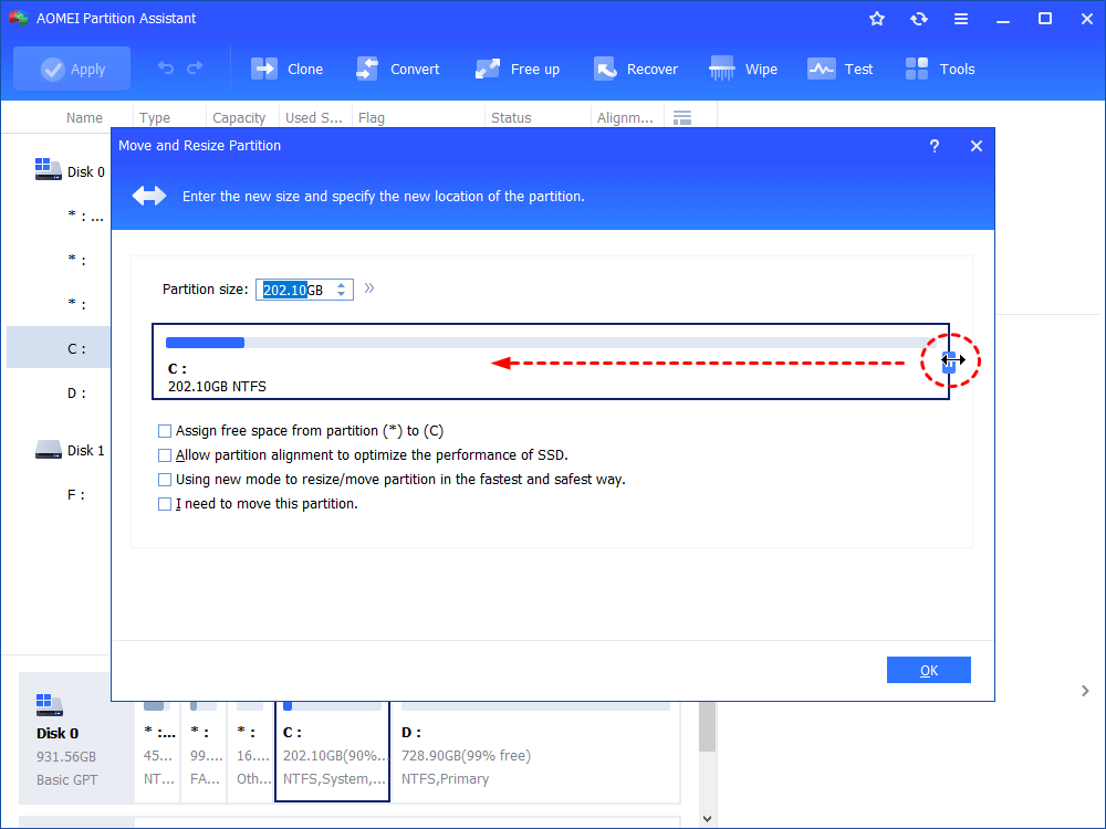 Size of Available Shrink Space in MB 0 (3) Size of Available Shrink Space in MB 0 (3)
