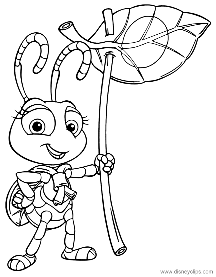 a bugs life coloring pages disneyclipscom