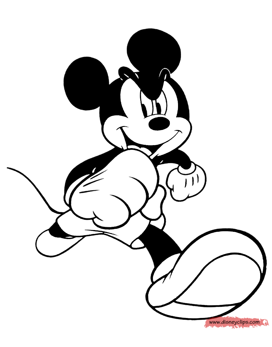 Classic Mickey Mouse Coloring Pages | Disney's World of ...