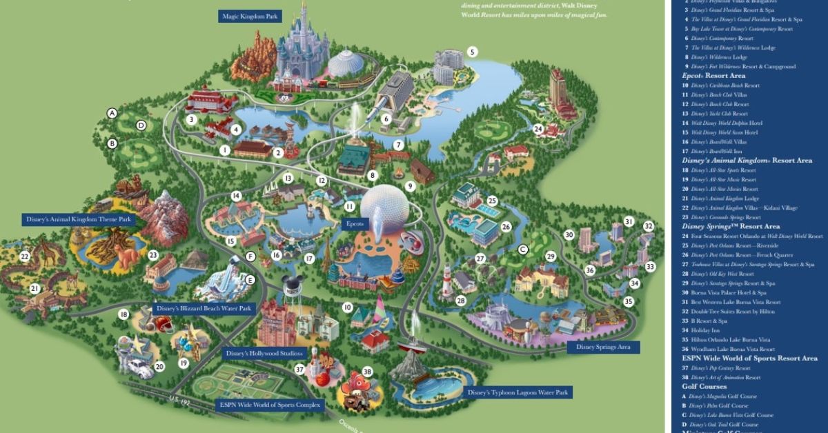 Where To Meet Disney World Characters In 2026 Dw Map2 