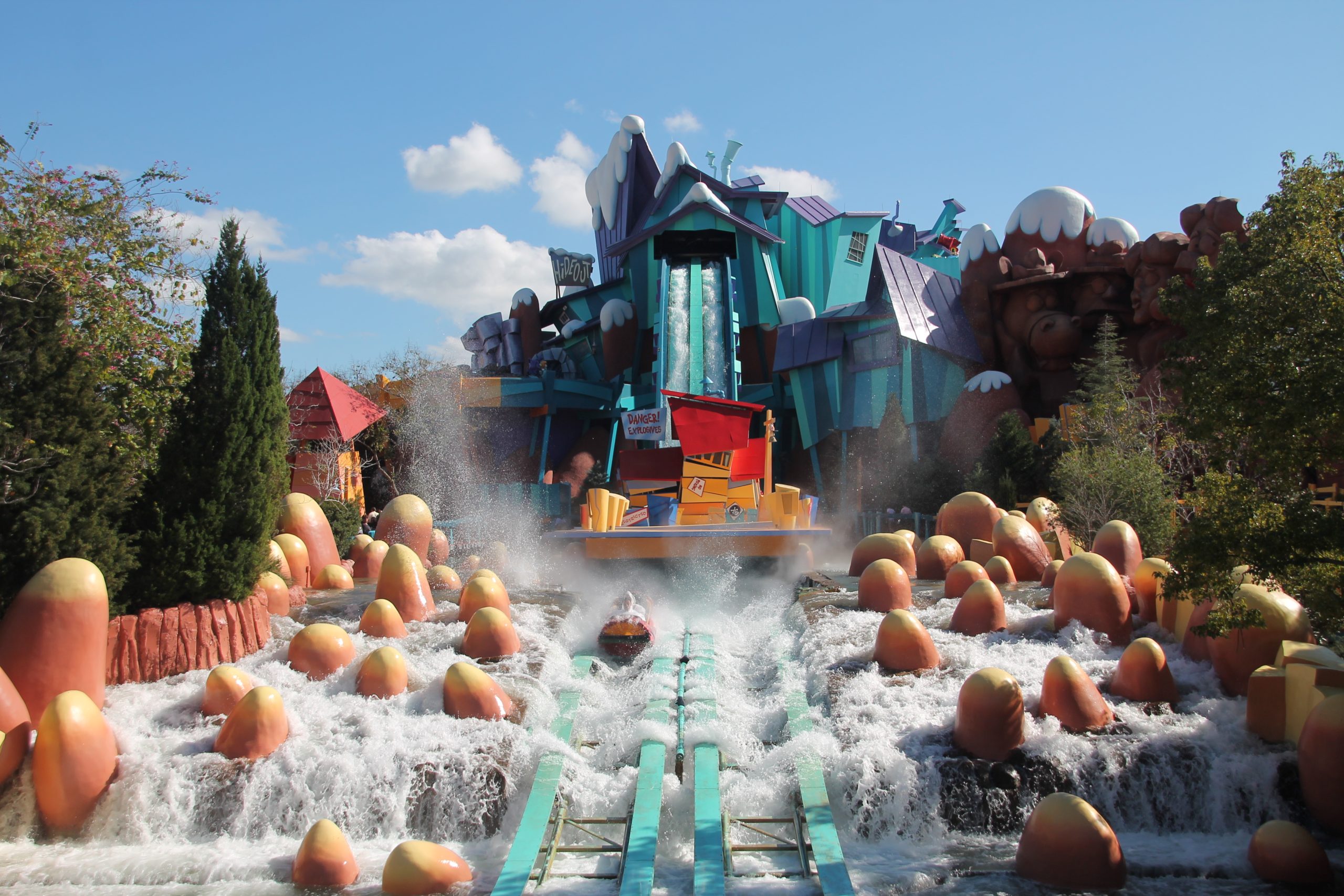 Atração Dudley Do-Right's Ripsaw Falls na Islands of Adventure Universal Orlando Resort
