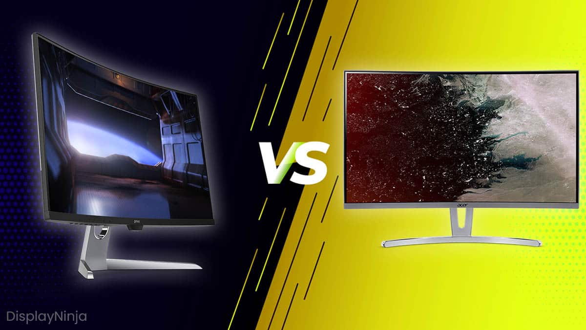 Best Curved Monitors 2026 Buying Guide Display Ninja Curved Vs Flat Monitor 