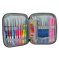 Tools Kit Crochet Happier You X 17 Agujas Quemono