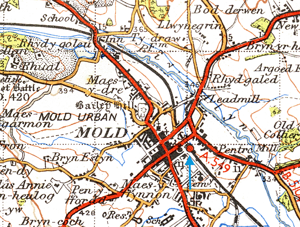 Disused Stations Mold Station Mold Map 