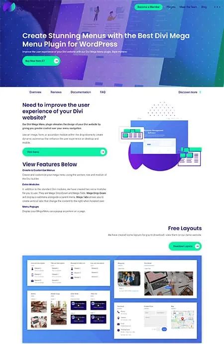 How To Create Divi Mega Menu Without Plugin - Premium Geometric Picture Gallery - Retina