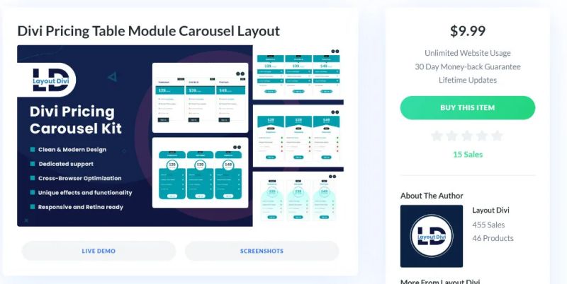 Best Divi Pricing Table Layouts Divi Theme Layouts - Ultra HD Ocean Background - Mobile