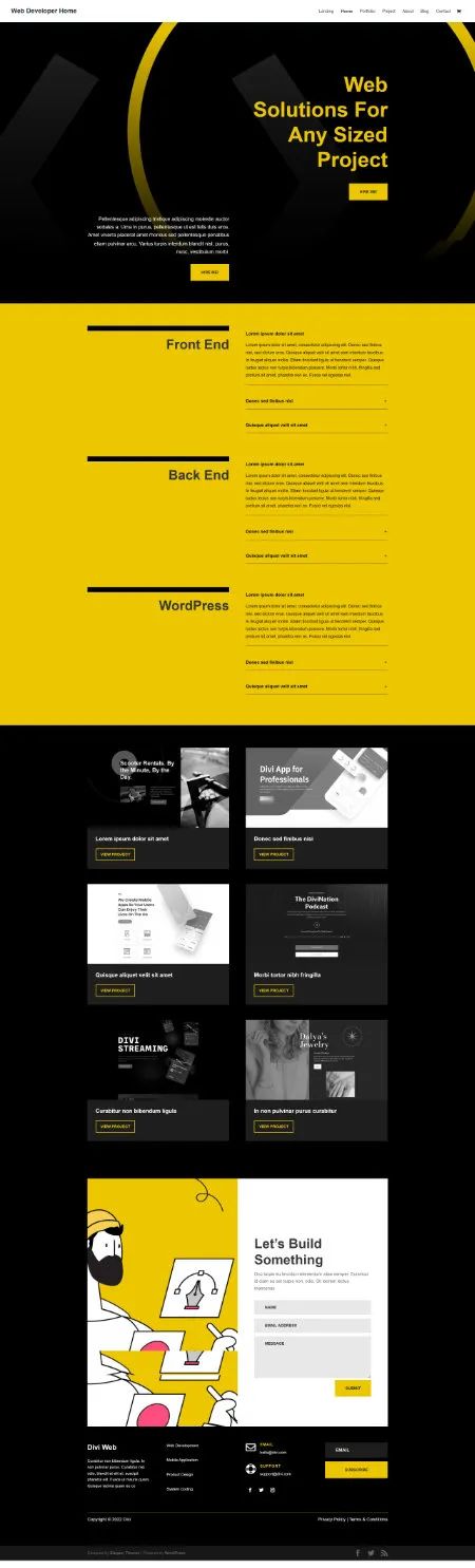 Cl Web Developers Divi Web Services Website Divi Theme Examples - Space Design Collection - Retina Quality