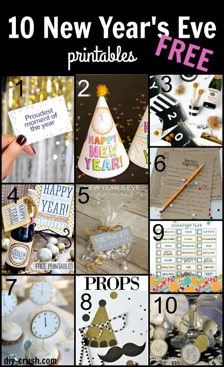 free new year s eve printables diy crush