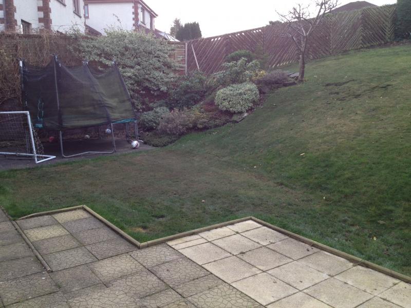 Read on to learn more about what slope is and some easy ways to. Garden levelling, retaining walls and patio | DIYnot Forums