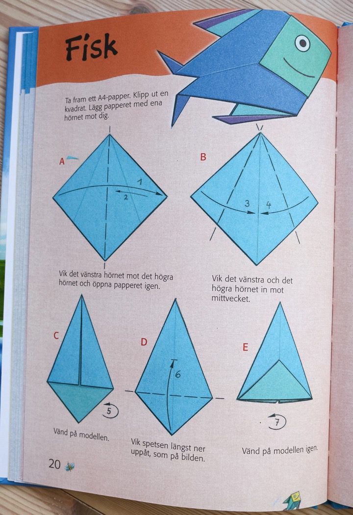 Origami Fisk DIY Sweden