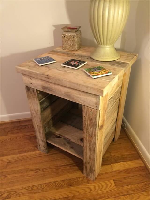 11 Diy Pallet Side Table Ideas