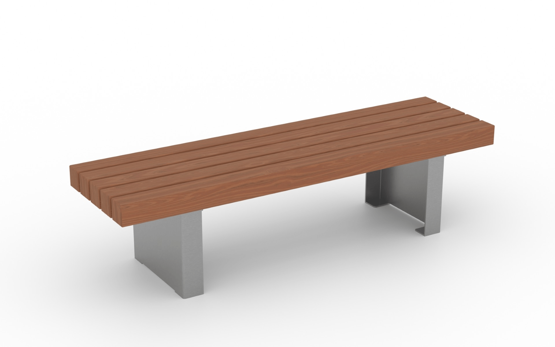 Alaskan Yellow Cedar Post Bench Backless