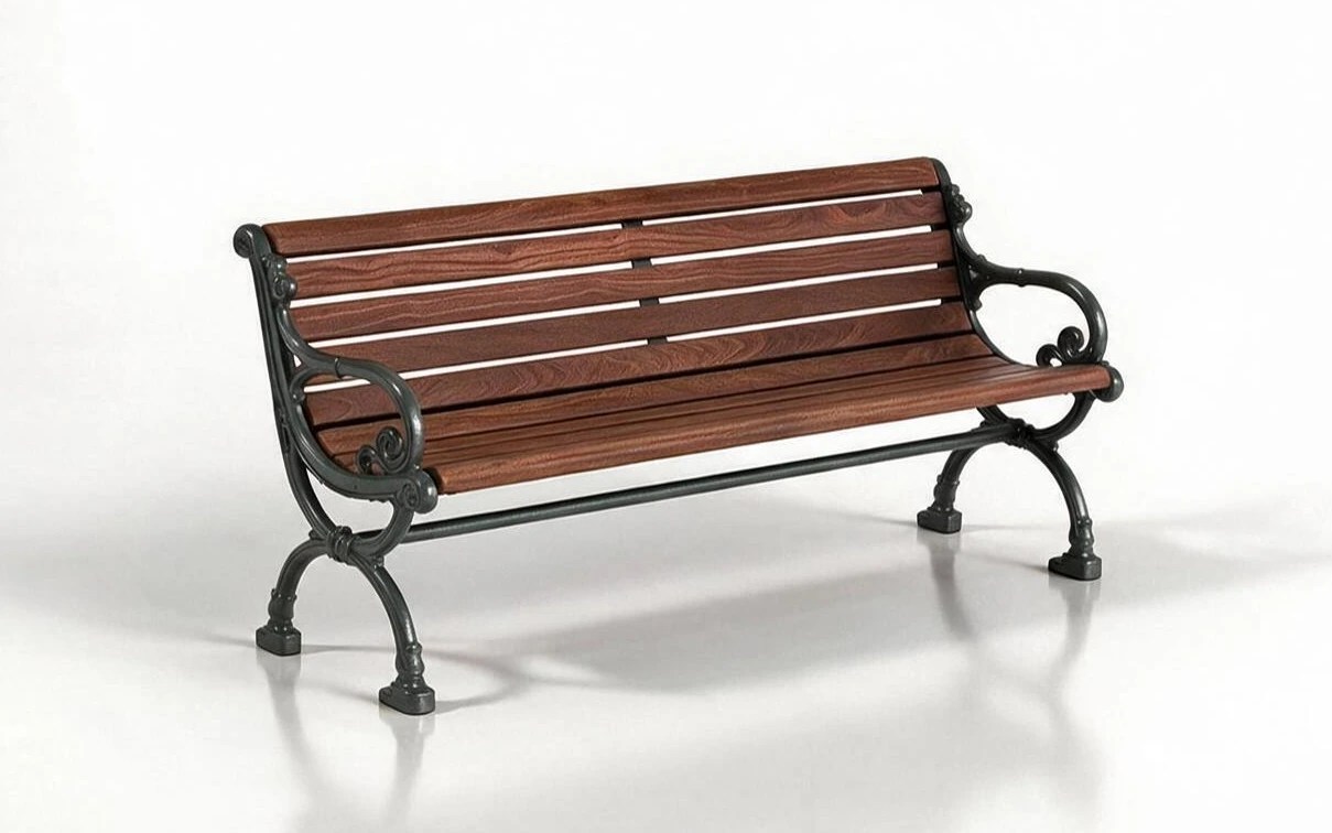 Classic Wood Bench by DM Braun