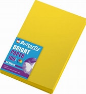 BUTTERFLY PAPER A4 BRIGHT 80gsm (100s) YELLOW – SCH155Y