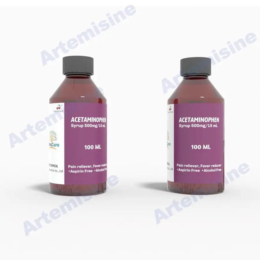 Paracetamol Syrup 500mg per 15ml 100ml Bottle | GMP Manufacturer & Supplier | Sinophare