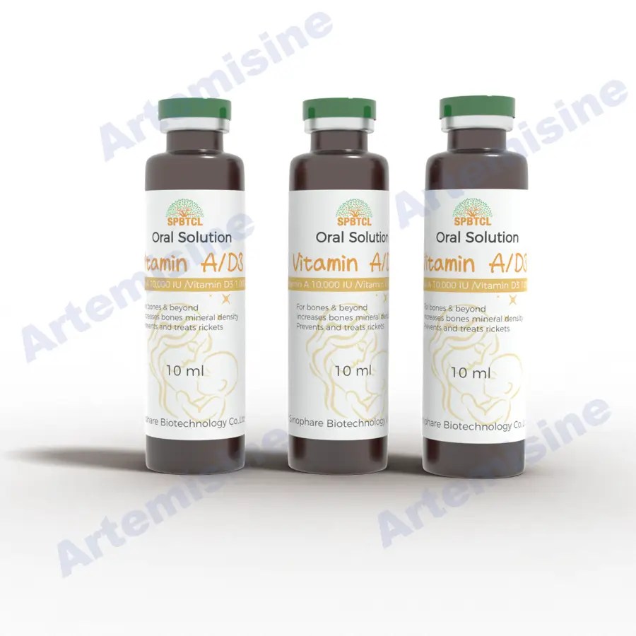 Vitamin A 1000IU/ml Vitamin D3 100IU/ml 10ml | GMP Manufacturer & Supplier | Sinophare