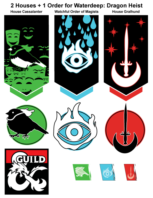 Art 004 Dragon Heist 2 House 1 Orders Emblems Dungeon Masters Guild Dungeon Masters Guild