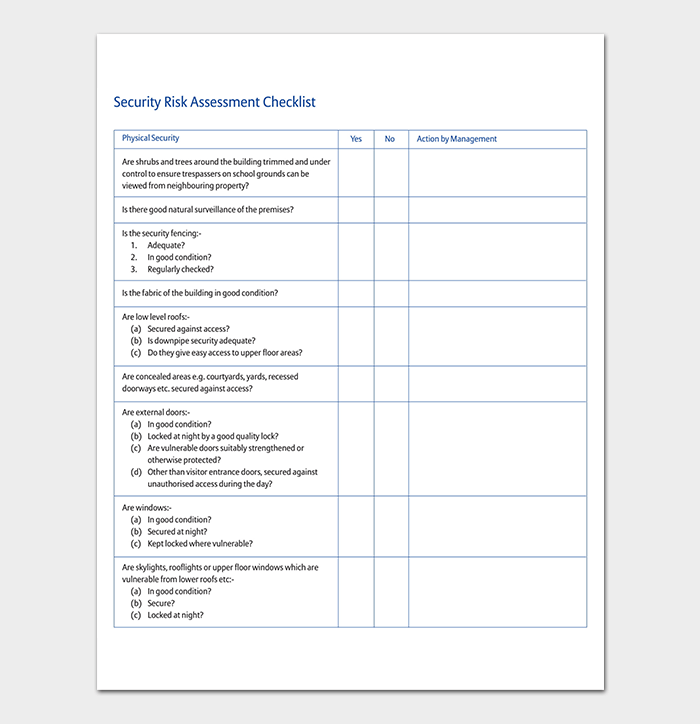 · want to make sure your network and organization are secure against threats internally and externally? Security Assessment Template 18 Word Excel Pdf Format