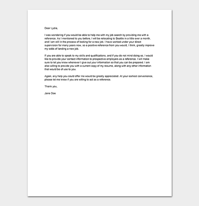Employment verification letters provide a narrow range of information, including job title, job duties, status and, sometimes, wage information. Reference Letter Template 28 Examples Samples