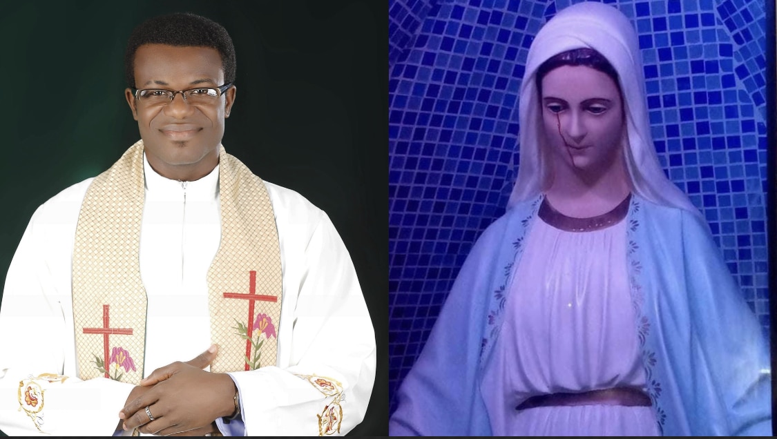 Statue of Virgin Mary cries blood in Lagos Catholic Priest Reveals