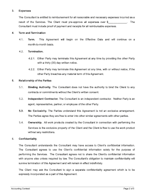 Consulting Agreement Free Sample Docsketch
