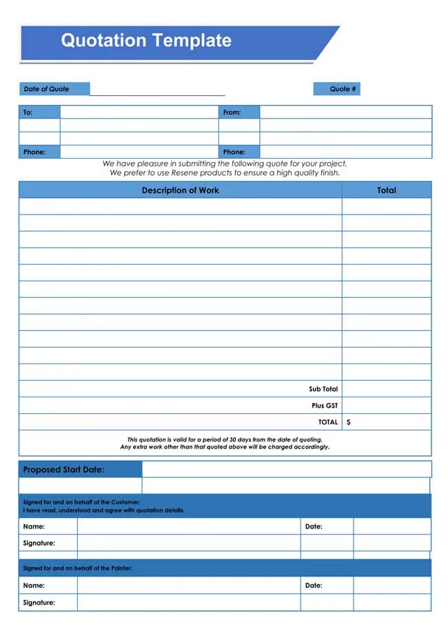 28 Free Quotation Templates Of Any Business Excel Word Pdf