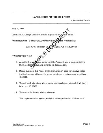 Cpprep4123 Entry Notice Template Completed Pdf Entry Notice - Best Ocean Photos in HD