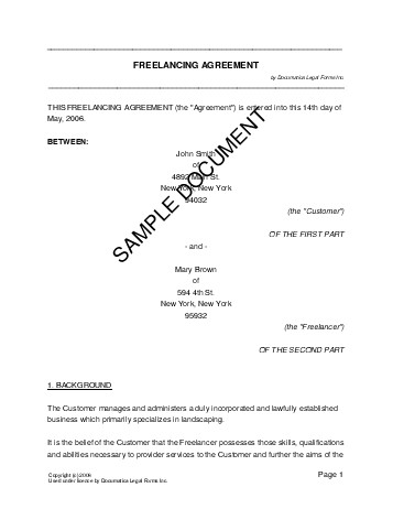 Freelancing Agreement Brazil Legal Templates Agreements Contracts And Forms