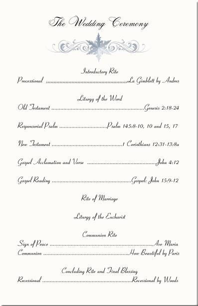 Winter Theme Wedding Program Snowflake Church Directory Christmas - Creative Mobile Mountain Pictures | Free Download