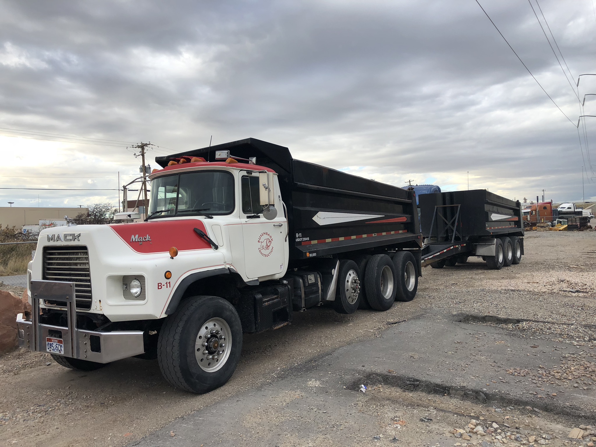 DM688S DUMP TRUCK & 3 AXLE PUP SET Dogface Heavy Equipment Sales