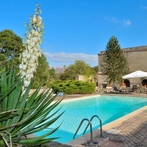 Piscine extérieure en saison