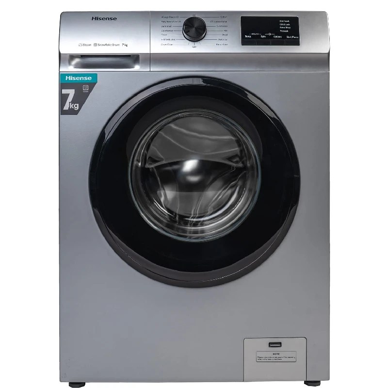 Buy Hisense 7Kg Automatic Front Loading Washing Machine – Silver