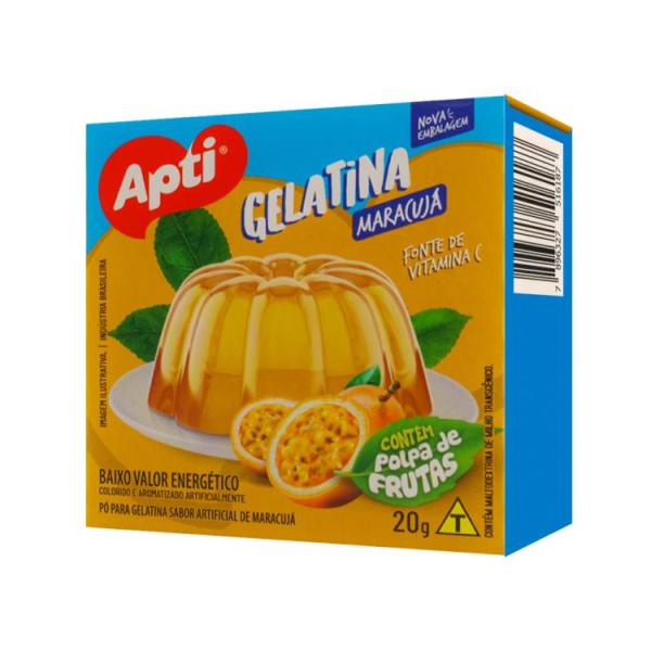 Gelatina sabor maracuyá Apti (20 g / 0.7 oz)