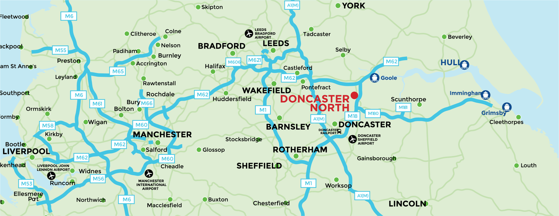 Location Doncaster North Uk Map 2 