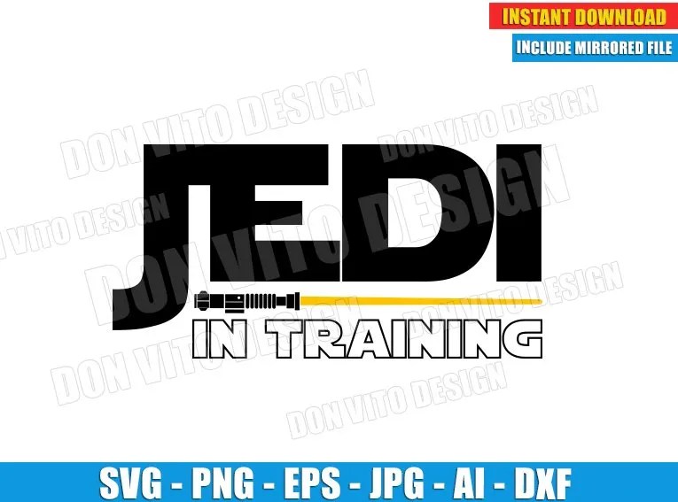 Download icons in all formats or edit them for your designs. Jedi In Training Lightsaber Svg Dxf Png Star Wars Cut Files Clipart
