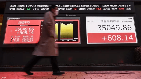 مؤشر نيكاي الياباني يفتتح التعاملات بارتفاع 1.78%