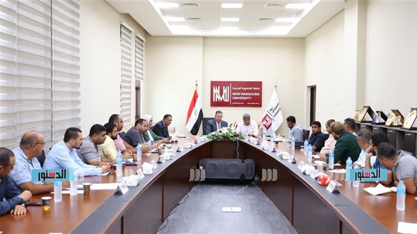 اجتماع تنسيقي بين الجامعة وجهاز المنصورة الجديدة لتسريع استكمال البنية التحتية 