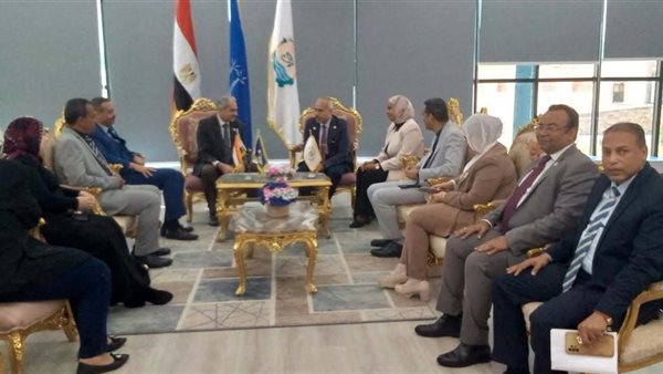 جامعة أسوان تستقبل قيادات التدريب بالمجلس الأعلى للجامعات