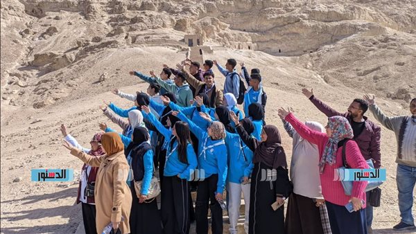 جوالة أسيوط يشاركون في رحلة لآثار الهمامية ودير الأنبا هيرمينا السائح