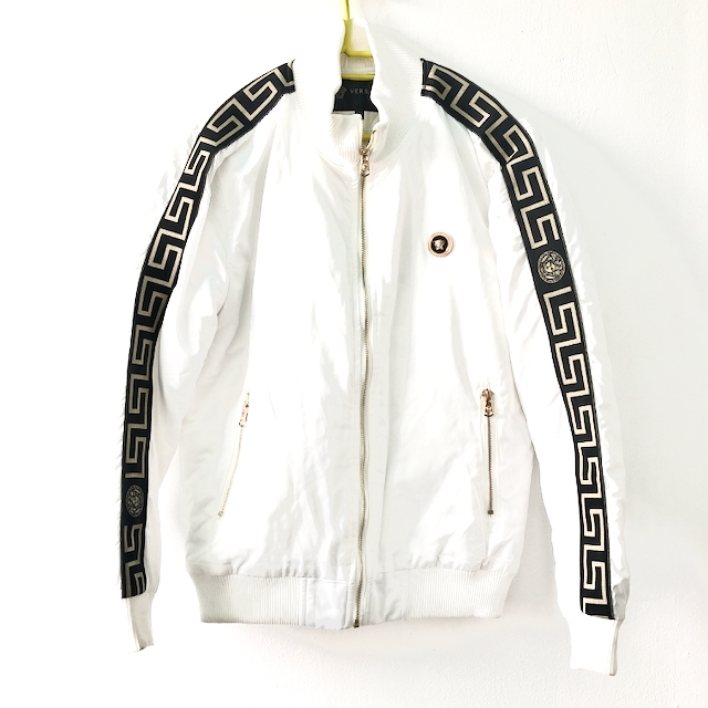versace white bomber jacket