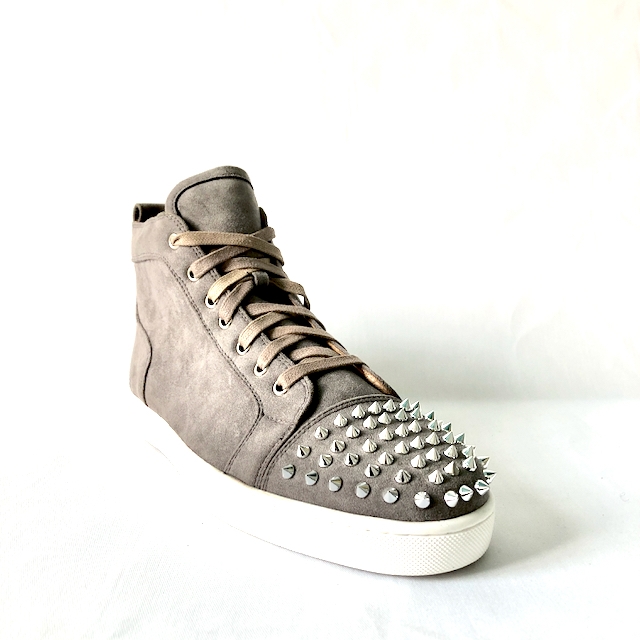 Grey suede high top sneakers - DOT Made