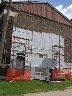 dchs mural on back of building