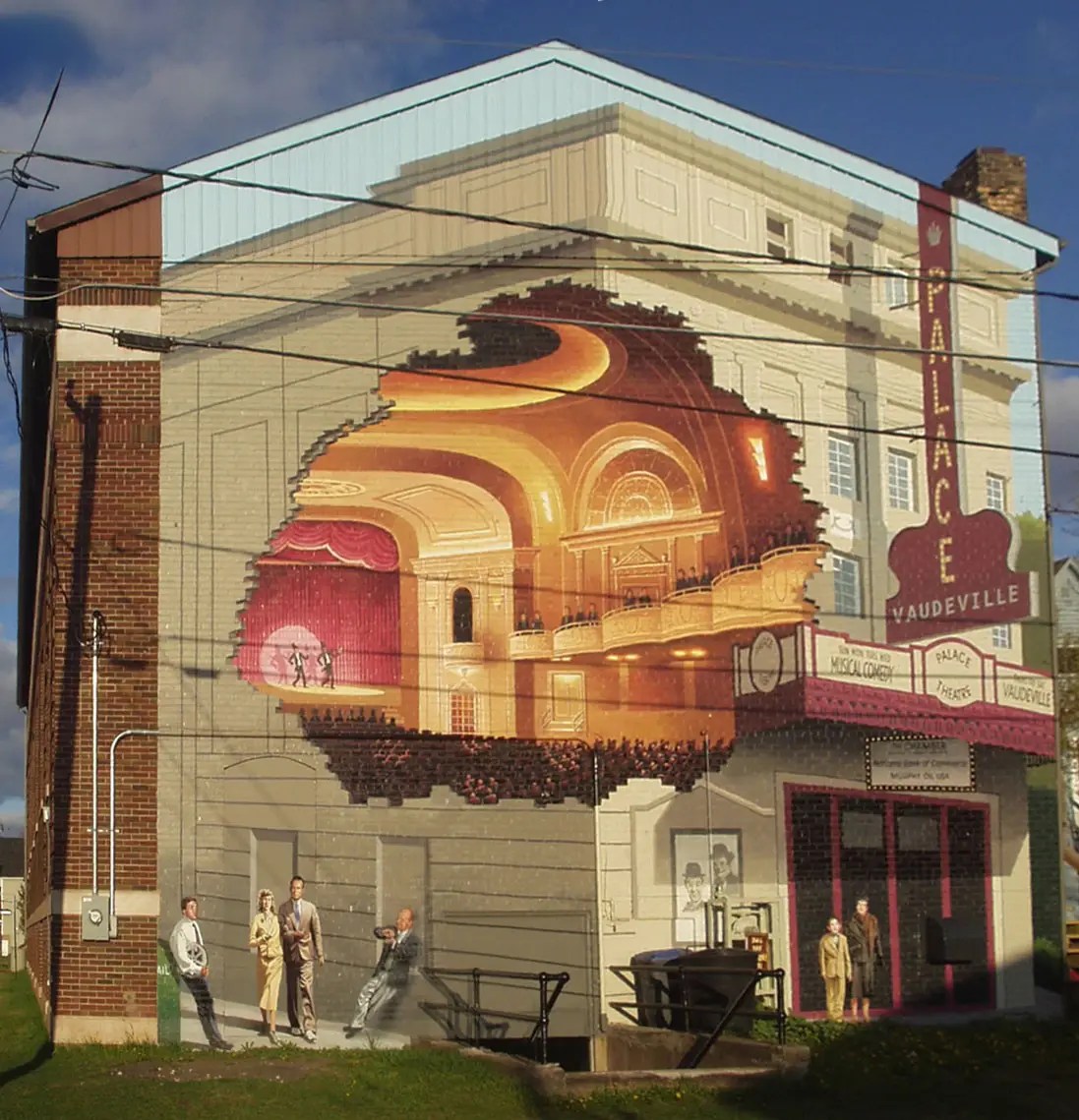 dchs mural on back of building