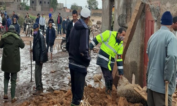 انهيار 15 منزلا بسبب الامطار بإقليم قلعة السراغنة