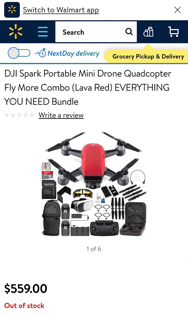 Walmart Mistakenly Prices Dji Inspire 2 And Spark Drones