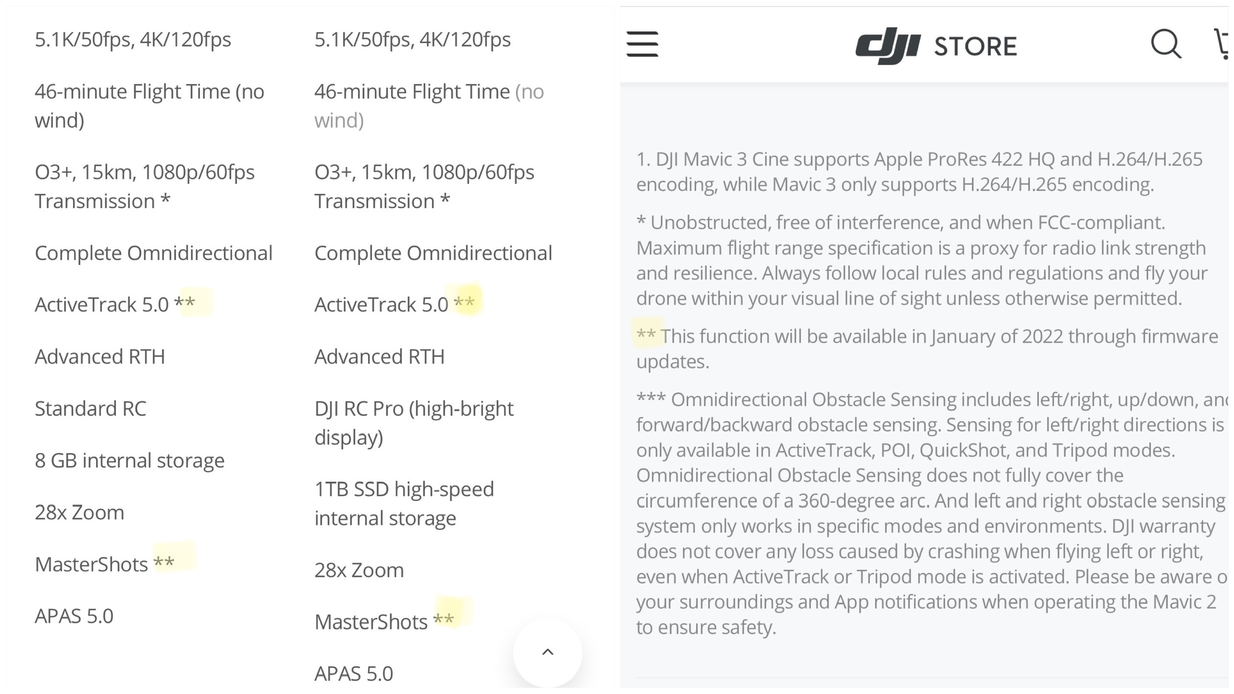 And why are your iphone photos on heic when you transfer them? Dji S Mavic 3 Drones Won T Get Hyperlapse Panorama Activetrack 5 0 And More Until January 2022 Digital Photography Review