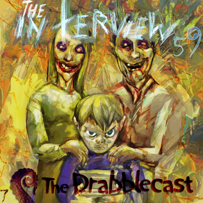 Cover for Drabblecast episode 59, The Interview, by Bo Kaier